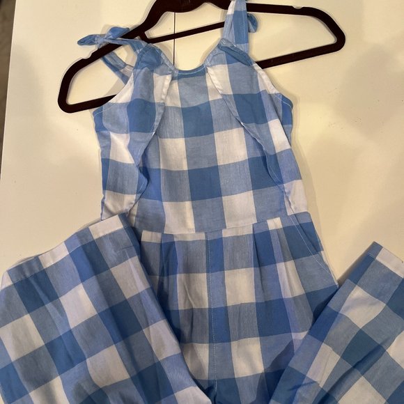 Habitual‎ Girl NWT Blue and White Girls Romper Size 10 - Picture 1 of 12